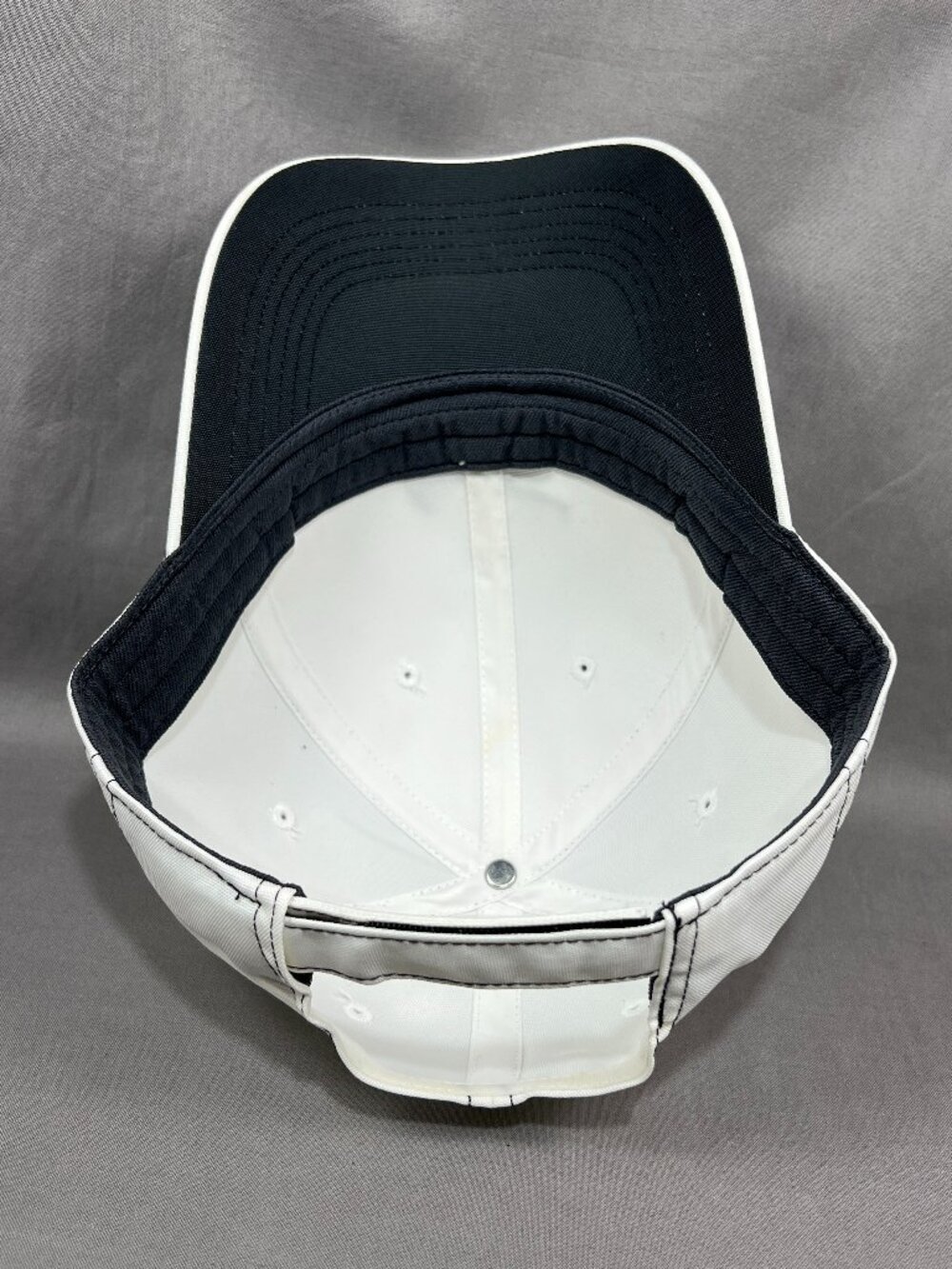 Nike Heritage86 Dri Fit Strapback Hat White Adjustable Swoosh Outdoor Golf Mens - Picture 14 of 15